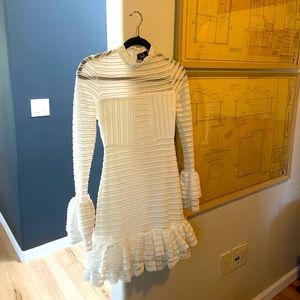Lulu's White Long Sleeve Dress